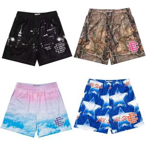 EE ERIC EMANUEL 여름 남성 스포츠 반바지 피트니스 농구 비치 바지 메쉬 통기성 체육관 훈련 남성용 운동복