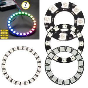 Arduino WS2812 풀 컬러 드라이버 Lampes 조명 액세서리 용 5V 개별 주소 지정 가능 RGB LED Neopixel 링