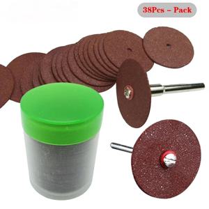 36/38Pcs 세트 Dremel 로타리 도구 액세서리 커팅 디스크 원형 톱 블레이드 그라인딩 휠 연마 샌딩 디스크 도구