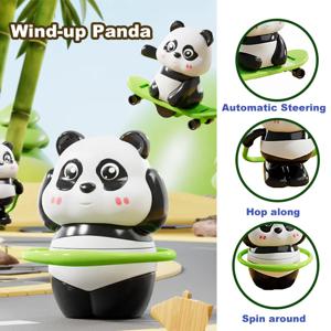 팬더 장난감 와인딩 메커니즘 스케이트보드 훌라후프 줄넘기 측면 회전 - 교육용 클래식 장난감 조합
