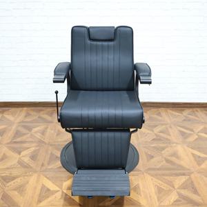 이발소 이발 의자, 360도 회전 °   회전 및 리클라이닝 가능, 유압 리프트, 블랙 의자, 맞춤형 미용실 가구 도매