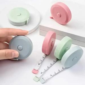 재봉용 줄자 양면 접이식 자, 푸시 버튼이 있는 체중 감량 의료용 신체 측정용 재단사 도구
