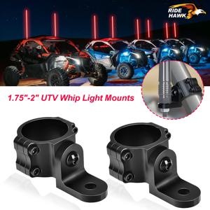 UTV LED 휩 라이트 마운트 UTV 플래그 마운트 LED 안테나 브래킷 1.75-2인치 ATV 롤 케이지 클램프 (폴라리스 RZR 900 1000 캔암 SXS용)