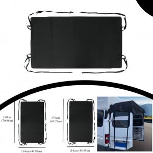 유니버설 RV 리어 도어 어닝 600D 방수 내구성 선쉐이드 VW 포드 캠퍼 밴 테일게이트 캐노피 야외 캠핑 쉘터