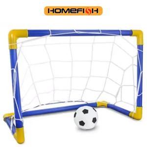 홈피쉬 실내 미니 접이식 축구 골대 네트 세트 펌프 포함 어린이 스포츠 야외 홈 게임 장난감 플라스틱