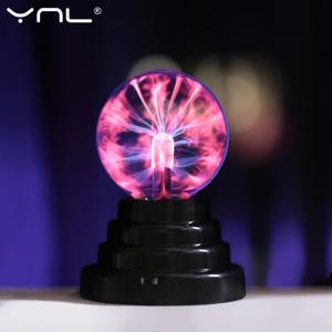 3/6/8 인치 신기한 마법 크리스탈 플라즈마 볼 터치 램프 LED 분위기 야간 조명 어린이 선물 생일 크리스마스 플라즈마 램프