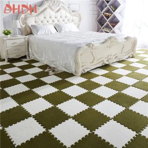 10-60PCS 부드러운 플러시 어린이 매트 아기 놀이 매트 아기 장난감 EVA 폼 퍼즐 카펫 어린이 방 보온 놀이매트 30*30*1CM