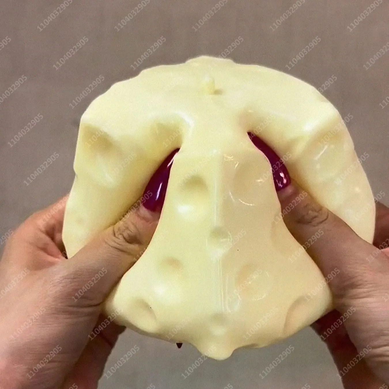 점보 치즈 큐브 스트레스 볼 큰 치즈 모양 스퀴즈 볼 비반발 피젯 토이 ASMR 감각적 스트레스 해소 크리스마스 선물