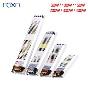 울트라 얇은 LED 전원 공급 장치 DC 12V 24V 조명 변압기 LED 스트립 조명에 대 한 60W 100W 150W 200W 300W 400W AC180-260V 드라이버