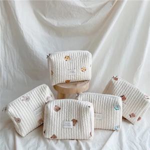 휴대용 유모차 기저귀 가방 누비 이불 아기 기저귀 캐디 주최자 수 놓은 엄마 가방 아기 액세서리 가방 보관 변경