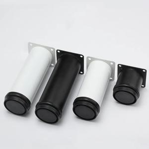 검은 스테인레스 스틸 조정 가능한 발 캐비닛 소파 캐비닛 발 조정 가능한 가구 발 지원 다리 TV 침대 커피 테이블 발