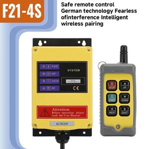 F21-4S 산업용 리모컨 전기 호이스트 크레인 엘리베이터, 단일 속도 무선 리모컨 Q400, 4 단추 스위치, 12V, 24V