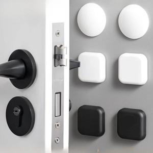 도어 스톱퍼 충돌 방지 실리콘 핸들 자체 접착 음소거 충격 방지 보호 Porte Pad 홈 개선 벽 보호기P