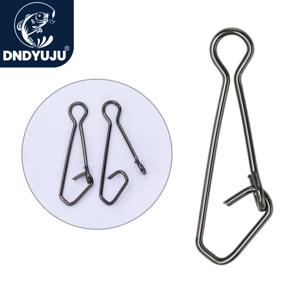 DNDYUJU 100/200pcs 낚시 커넥터 롤링 회전 링 인터록 핀 Fishhook 라인 루어 스냅 회전 낚시 태클