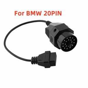 BMW 20핀 OBD II OBD 어댑터, BMW 20핀에서 OBD2 16핀 암 커넥터로 변환, e36 e39 X5 Z3용