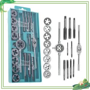 다기능 탭 및 다이 세트 12/20Pcs M3-M12 미터법 나사 스레드 플러그 핸드 스크류 탭 스트레이트 테이퍼 태핑 및 스레드 도구