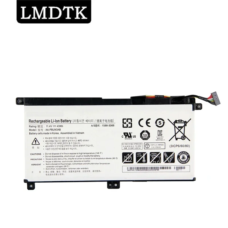 LMDTK 삼성 노트북 7 BA43-00377A NP740U3L-L02US NP740U3M-K01US NP800G5M 800G5M NP740U5M 용 새 AA-PBUN3AB 노트북 배터리