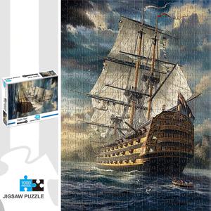 1000 조각 항해 세트 지그 소 퍼즐 홈 장식 성인 퍼즐 게임 가족 재미있는 바닥 퍼즐 어린이를위한 교육 장난감