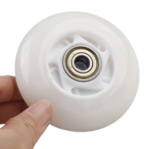 64/70/72mm 베어링 반짝이 바퀴가있는 야외 인라인 하키 스케이트 바퀴 LED 조명 스케이트 휠 플래시 바퀴 스케이트 롤러