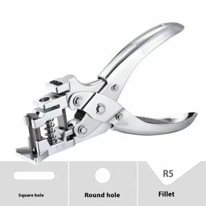 다기능 구멍 펀처 PVC 플라스틱 ID 커터 종이 태그 도구 플라이어 구멍 신원 펀처 펀치 편지지 사무용품