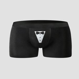 남성용 복서 브리프 재미있는 참신한 속옷- 통기성 속옷 타이 프린트가 있는 복서 반바지 남성을 위한 재미있는 선물 아이디어