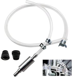 1PCS 브레이크액 블리더 호스 (단방향 역류 방지 체크 밸브 포함) 자동차 오토바이 브레이크 클러치 블리더 호스 파이프 키트