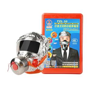 화재용 전면 호흡기 커버 재사용 가능한 화재 탈출 얼굴 커버 필터가 있는 안개 방지 코 쉴드 재사용 가능한 탈출 호흡