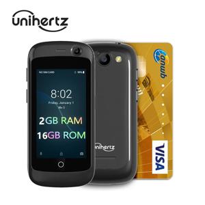 Unihertz Jelly pro 슈퍼 미니 스마트폰 2GB RAM 16GB ROM 2.45' 안드로이드 7.0 8.0MP 쿼드 코어 소형 카드 포켓 휴대폰