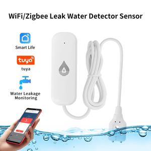 WIFI/Zigbee 수위 누출 감지기 알람 센서 스마트 홈 보안 시스템 보호 Tuya APP 원격 제어