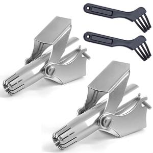 남성용 수동 코 헤어 트리머, 스테인레스 스틸, 방수, 청소 브러시가 필요 없음 무통 제모