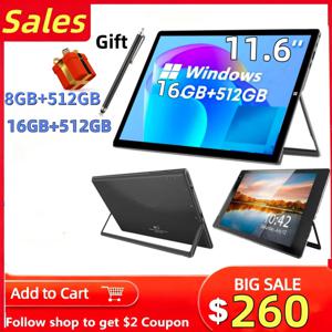 8GB 램 512GB 저장용량 11.6인치 PAD1162 태블릿 PC 64비트 윈도우 11 홈 N4100 CPU 1920 x 1080 IPS 화면 WIFI