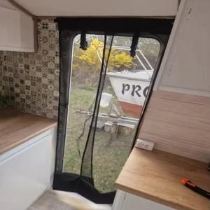 RV 슬라이드 도어 모기장, 카라반 출입구 모기장, 모터홈 카라반 곤충 방지 자동차 액세서리