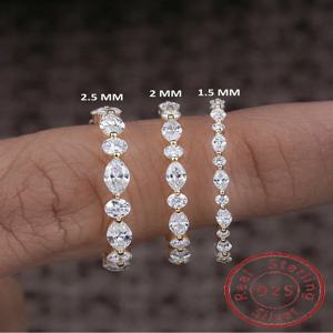 여성을위한 925 스털링 실버 단순 클래식 지르콘 비드 반지 약혼 웨딩 럭셔리 패션 고품질 파인 쥬얼리