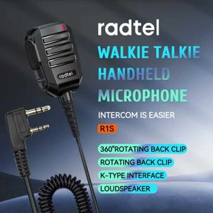 Radte R1S 스피커 마이크 360도 회전 °   Radtel RT-4D RT-493 RT-860 RT-900 RT-910 RT-910B용 회전 벨트 클립 스피커