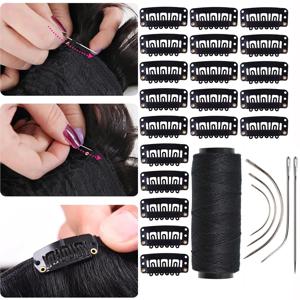 U자형 가발 클립 금속 스냅 클립 헤어 익스텐션 바레트 살롱 그립 핀 헤어 스타일링 도구 액세서리