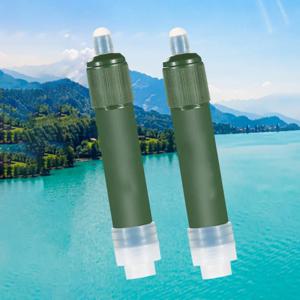 실용적인 야외 미니 캠핑 정수 필터 빨대 TUP 탄소 섬유 물주머니 생존 또는 비상용품