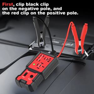 12V 자동차 배터리 검사기 자동차 전자 릴레이 테스터 LED 표시등
