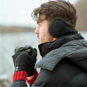 겨울용 따뜻한 털 귀마개 벨벳 귀덮개 두꺼운 접이식 따뜻한 귀덮개 야외 사이클링 스키 플러시 귀 보호대