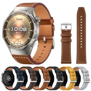 가죽 22mm 시계줄 화웨이 워치 GS 프로 46mm GT3 GT2 42mm 워치 5/4/3 프로 호환 소프트 손목밴드 교체 밴드
