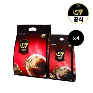 G7 베트남 커피 퓨어블랙 200개입 + 퓨어블랙 100개입 4개 (총 600T)