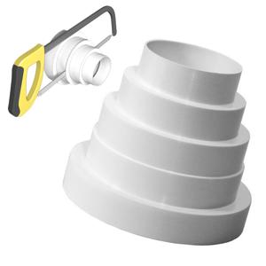 1개 ABS 플라스틱 덕트 리듀서 배기 팬 파이프 커넥터 80/100/110/120/150/160mm 팬 환기 덕트 튜브 배기 덕트용