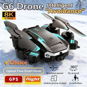 새로운 G6/S6 드론 8K 전문가용 HD 카메라 5G WIFI 전방위 GPS 장애물 회피 광학 흐름 쿼드콥터 어린이 선물 장난감