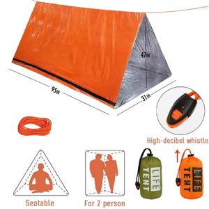 2인용 비상 텐트 방수 캠핑 여행 퍼골라 가족 캠프 하우스 관광 텐트 쿨 기어 장비 코트