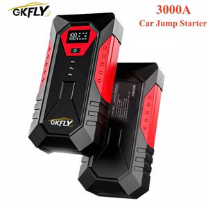 GKFLY 3000A 4000A 휴대용 자동차 점프 스타터 59.2Wh 파워 뱅크 자동차 부스터 충전기 12V 시동 장치 휘발유 디젤 자동차 부스터