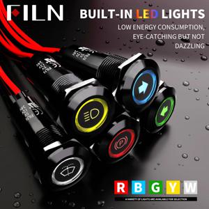 2개 세트 12mm IP67 방수 180도 금속 표시등 대시 파일럿 라이트 (배선 포함) |   자동차 대시보드용 교체 가능한 심볼 캡