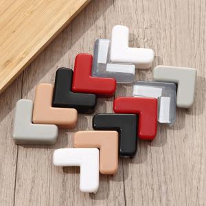 아기 안전 다채로운 실리콘 보호대 테이블 모서리 보호 커버, 전기 소켓 어린이 충돌 방지 가드, 4 개