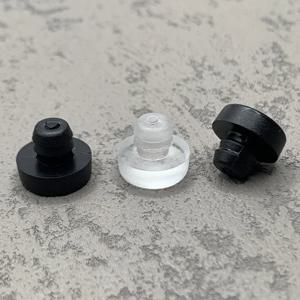 유리 상단 테이블 가구 내장 범퍼, 스템 고무 그리퍼, 가구 구멍 푸시 인 발 패드용 테이블 스페이서, M6.5, 50 개