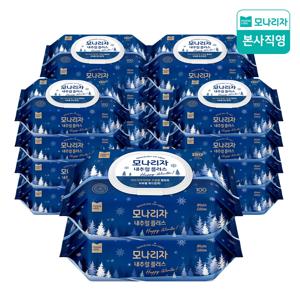 모나리자 내추럴플러스 물티슈 100매 20개 대용량 사업자 가성비 티슈