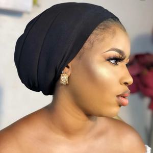 Turbans Volumiser 경량 언더 스카프 보닛 블랙 터번 리프터 언더 터번 리프트 아프리카 헤드 랩
