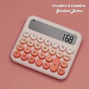 1Pcs 기계식 스위치 계산기 빠른 정확한 입력 복고풍 디자인 계산기 대형 버튼LCD 디스플레이 계산기 사무용품